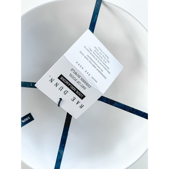 4 Rae Dunn DEVOUR Salad Soup Oversized Bowls MELAMINE Enchante 9" New RARE - Picture 2 of 6